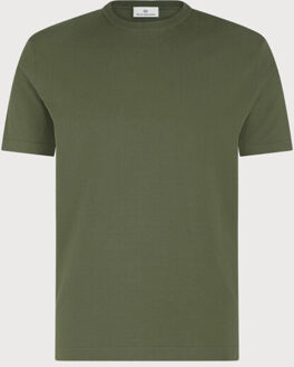 BLUE INDUSTRY Het luxe basic t-shirt | Bruin/groen - XXXL