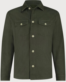 BLUE INDUSTRY Het overshirt met knoopsluiting | Groen - L