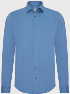 BLUE INDUSTRY Het stretch overhemd | Blauw - 39 (M)