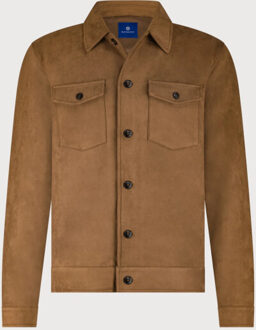 BLUE INDUSTRY Het suède look overshirt | Klaproos - XXL