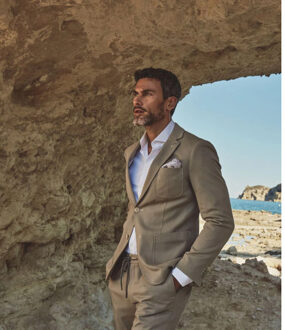 BLUE INDUSTRY Jersey colbert 24/7 stretch | Beige - 60