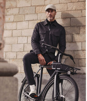 BLUE INDUSTRY Jersey comfort overshirt | Zwart - XXL