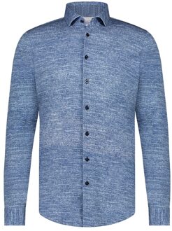 BLUE INDUSTRY Jersey overhemd uni Blauw - 43 (XL)