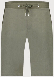 BLUE INDUSTRY Jersey short | Bruin/groen - 35