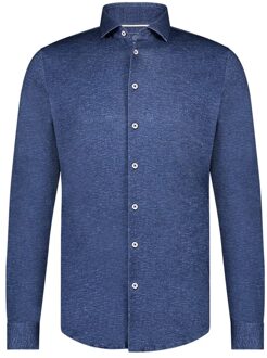 BLUE INDUSTRY Jersey uni overhemd Blauw - 40 (M)