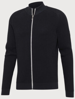 BLUE INDUSTRY Katoenen vest met rits | Blauw - XXL