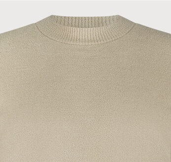 BLUE INDUSTRY Kbiw25-m17 pullover chenille stone Beige - XL