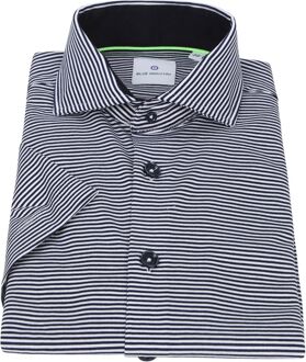 BLUE INDUSTRY KM Overhemd Strepen Blauw - 38