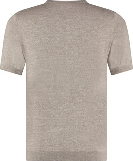 BLUE INDUSTRY Knitted T-Shirt Taupe  L Beige