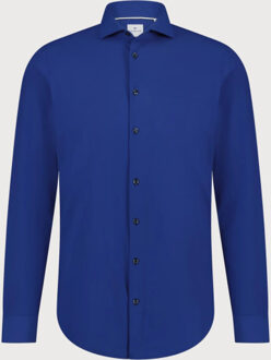 BLUE INDUSTRY Lounge jersey overhemd | Blauw - 42 (L)