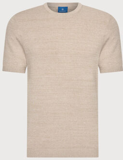 BLUE INDUSTRY Luxe knitted t-shirt | Beige - XL