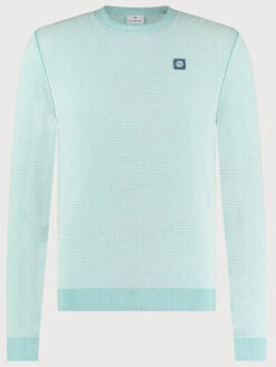 BLUE INDUSTRY Luxe structuur pullover | Blauw - XXL
