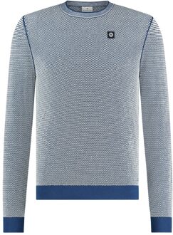 BLUE INDUSTRY Luxe structuur pullover Blauw