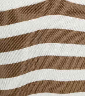 BLUE INDUSTRY M10 Poloshirt Strepen Bruin - XXL