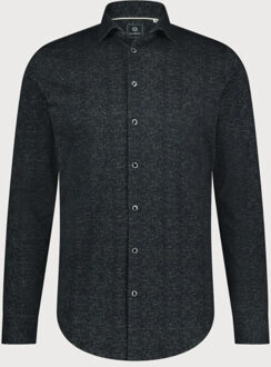 BLUE INDUSTRY Melange effect overhemd | Zwart - 39 (M)