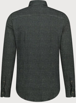 BLUE INDUSTRY Mini-ruit overhemd | - maat 44 (XL) Groen