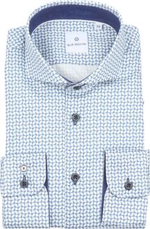 BLUE INDUSTRY Overhemd Cirkels Blauw