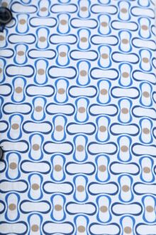 BLUE INDUSTRY Overhemd Print Blauw - 38,39,40,41,45