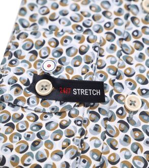 BLUE INDUSTRY Overhemd Print Groen - 38,43