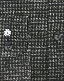 BLUE INDUSTRY Overhemd Print Olijf Donkergroen - 38,39,40,41,42