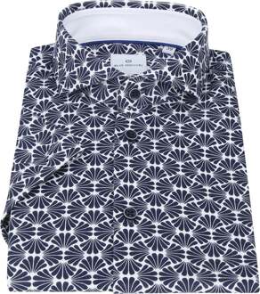 BLUE INDUSTRY Overhemd Short Sleeve Navy Blauw - 38,40,41,44