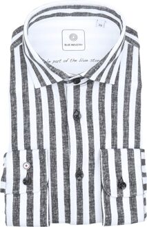 BLUE INDUSTRY Overhemd Streep Grijs Antraciet - 38,40,41,43