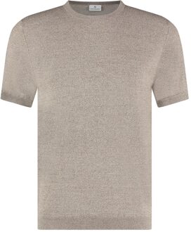 BLUE INDUSTRY Perfect fit t-shirt Taupe - XXXL