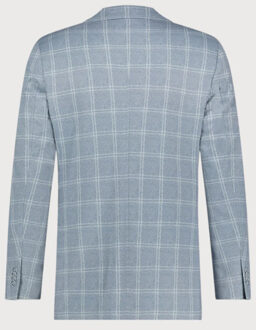 BLUE INDUSTRY Ruitdessin travel colbert | Blauw - 48