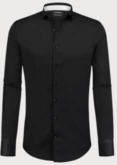 BLUE INDUSTRY Shirt satin | Zwart - 37 (S)