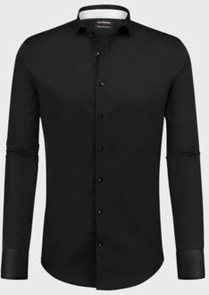 BLUE INDUSTRY Shirt satin | Zwart - 40 (M)