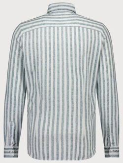 BLUE INDUSTRY Streepmotief jersey overhemd | Blauw - 41 (L)