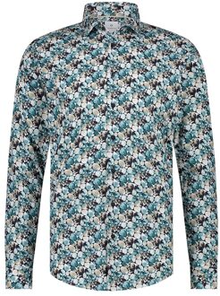 BLUE INDUSTRY Stretch cotton overhemd Blauw - 40 (M)