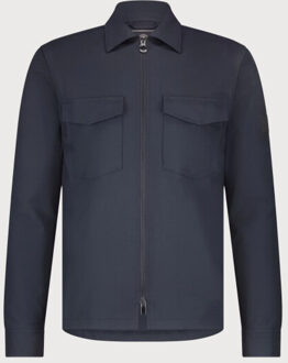 BLUE INDUSTRY Travel stretch overshirt | Blauw