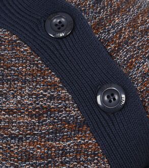 BLUE INDUSTRY Trui Melange Blauw Donkerblauw - XXL