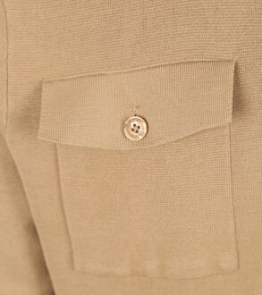 BLUE INDUSTRY Zipper Vest Camel Bruin