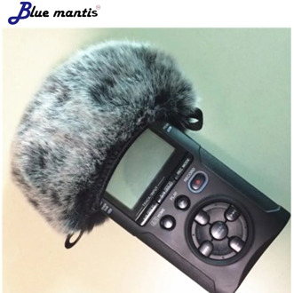 Blue Mantis Outdoor Artificial Fur Wind Microphone Cover Muff Windscreen Sleeve Shield For Tascam Dr40 Dead cat for Tascam DR40
