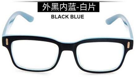 Blue Ray Computer Bril Mannen Scherm Straling Brillen Brand Kantoor Gaming Blauw Licht Goggle UV Blokkeren Eye Bril zwart blauw