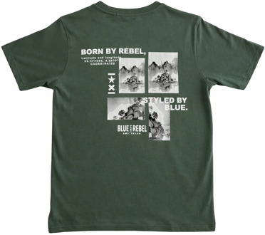 Blue Rebel jongens t-shirt Army - 134-140