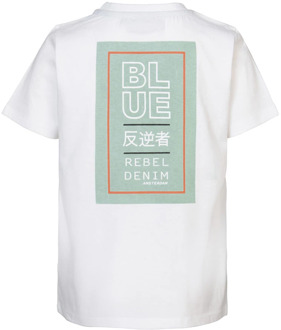 Blue Rebel jongens t-shirt Wit - 122-128