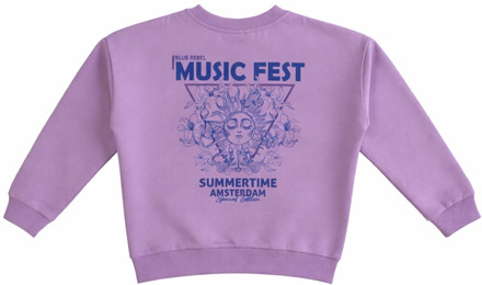 Blue Rebel meisjes sweater Paars - 146-152