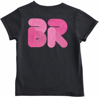 Blue Rebel meisjes t-shirt Bruin - 158-164