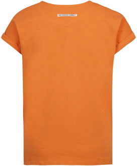 Blue Rebel meisjes t-shirt Oranje - 134-140