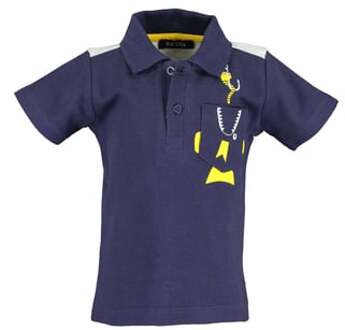 Blue Seven Jongens Poloshirt nachtblauw - 68