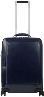 Blue Square Cabin Trolley Front Pocket 15.6 Night Blue