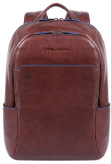 Blue Square S Matte Small Size Computer Backpack Dark Brown Bruin