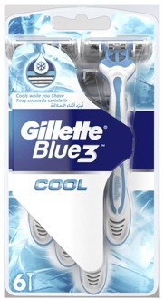 Blue3 Cool wegwerpscheermesjes voor mannen 6st