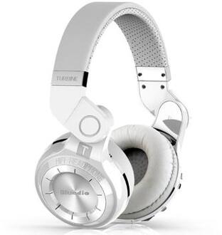 BLUEDIO T2+ Draadloze Bluetooth 4.1 Mic Stereo Hoofdtelefoon Headset Over-ear - Wit