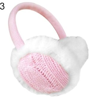 Bluelans Vrouwen Girl Winter Warm Kint Oorbeschermers Oorwarmers Gehoorbeschermers Oorlelletje Warmer Hoofdband roze
