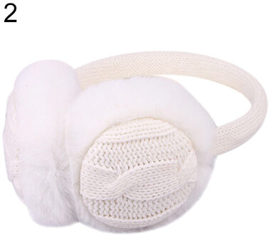 Bluelans Vrouwen Girl Winter Warm Kint Oorbeschermers Oorwarmers Gehoorbeschermers Oorlelletje Warmer Hoofdband wit