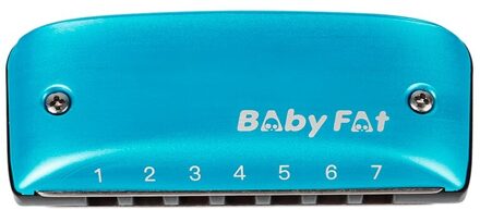 Blues Harmonica 7 Gaten Een-Key Beginner Diatonische Harmonica Voor Kinderen Met Lanyard blauw